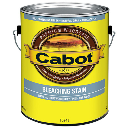 CABOT 1 Gal Natural Driftwood Gray Bleaching Stain 100% Acrylic Finish 10241